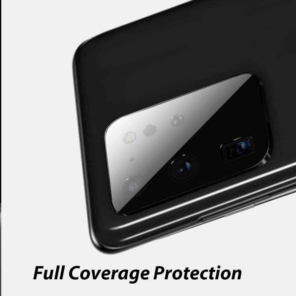 Camera Protector For Samsung S20 Ultra Plus Tempered Glass Film Metal Rear Lens Protection Ring Case