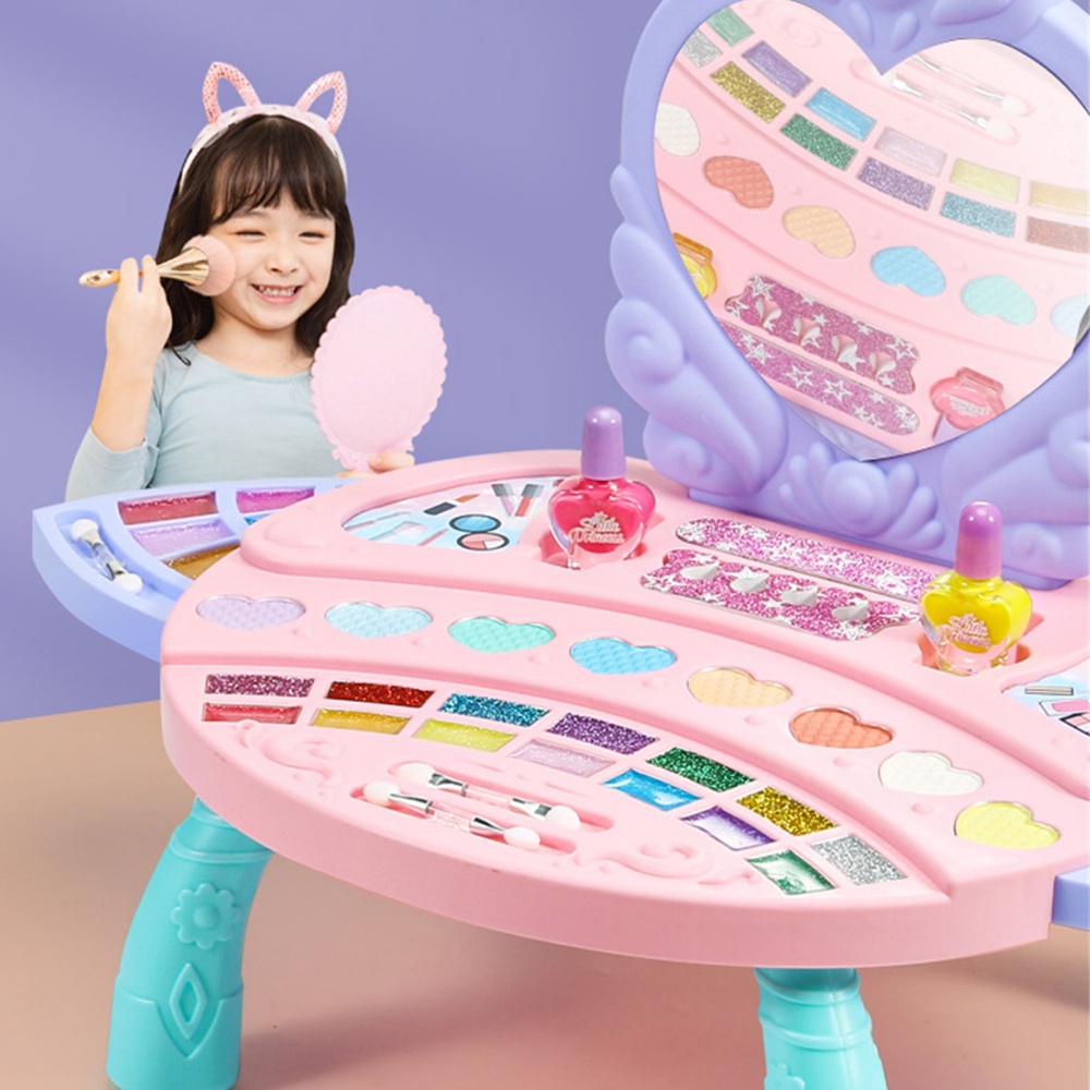 Bộ Đồ Chơi Trang Điểm Không Độc Hại An Toàn Có Thể Giặt Được Dành Cho Trẻ Em