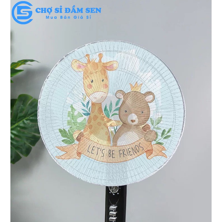 Lưới Bọc quạt hoạt hình dễ thương, dữ an toàn cho bé, yên tâm cho mẹ B12-Bocquat-HH