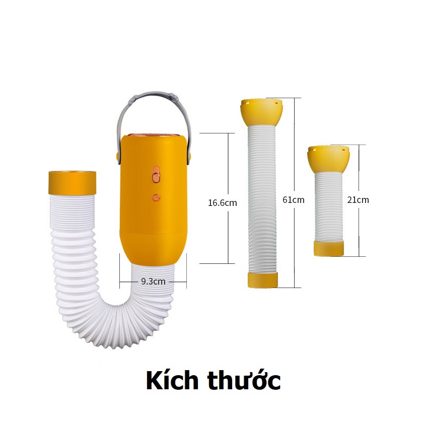 Máy Tủ Sấy Quần Áo Mini 500W, Máy sưởi ấm máy sấy giày, sưởi ấm diệt khuẩn, khử mùi, công suất lớn nhỏ gọn RF168 DALOI
