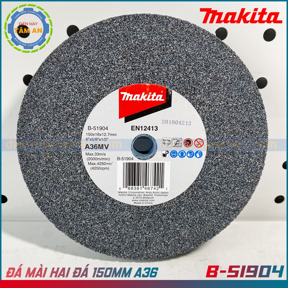 Đá mài máy mài hai đá 150MMx16mmx12.7MM Makita B-51904 B-51910 B-51932
