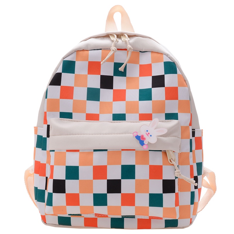 Ba Lô Đi Học Họa Tiết Sọc Caro Thời Trang Hàn Quốc Cho Bé Trai Và Gái