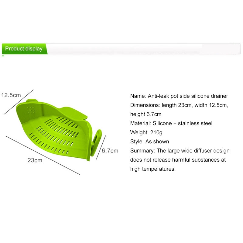 Kẹp silicone lọc ráo nước tiện lợi cho nhà bếp