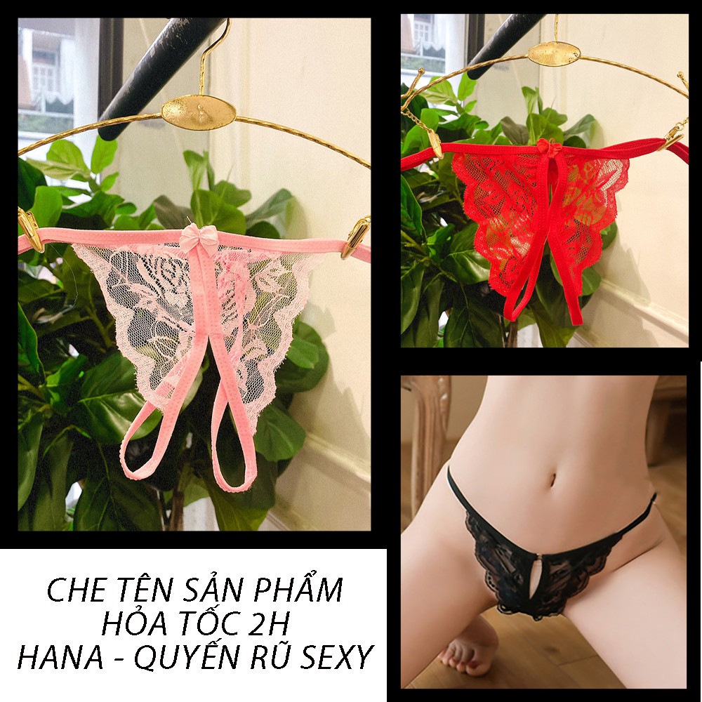 Quần lót nữ ren sexy, quần lọt khe gợi cảm quyến rũ hình bướm LK075