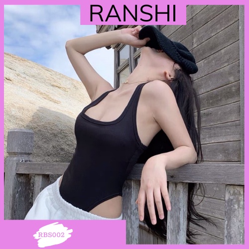 Áo Bodysuit Nữ Sexy Ba Lỗ Basmila Hot Trend Siêu Tôn Dáng Chất Thun Gân Nhẹ Mát Rbs002