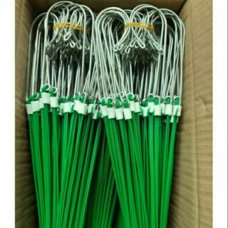 10 móc kẽm bọc nhựa treo lan dài 90cm