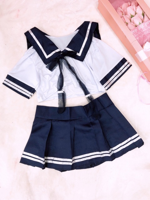 2655 Set đồ ngủ cosplay cô học sinh quyến rũ + có vớ | BigBuy360 - bigbuy360.vn