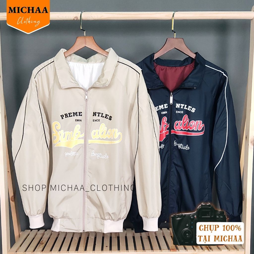 Áo Khoác Bomber Dù SIMBALION Nam Nữ Ulzzang Unisex Kiểu Bóng Chày Form Rộng 2 Lớp - MICHAA