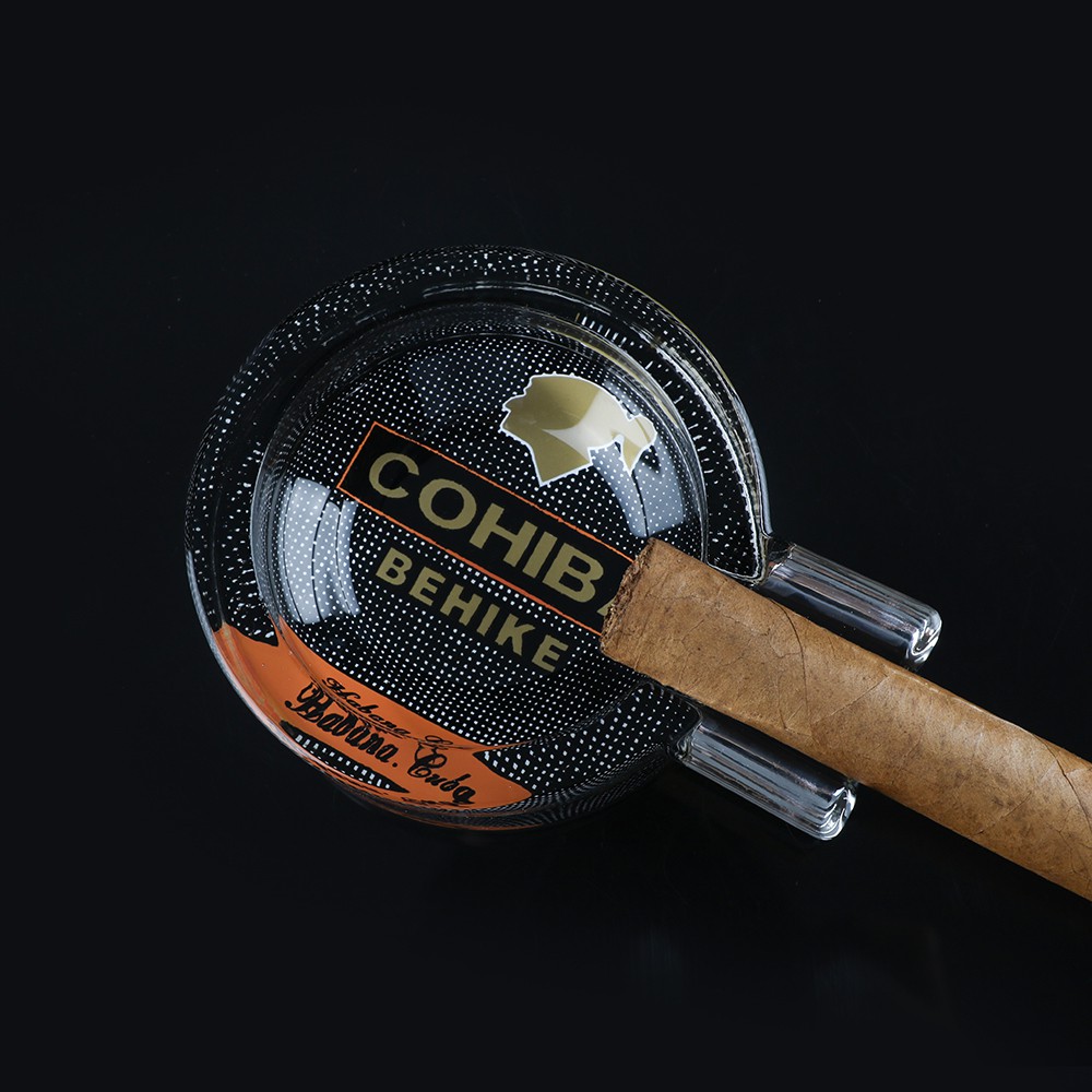 Gạt Tàn Cohiba P327 Được Làm Bằng Thủy Cao Cấp Họa Tiết Trơn In Logo