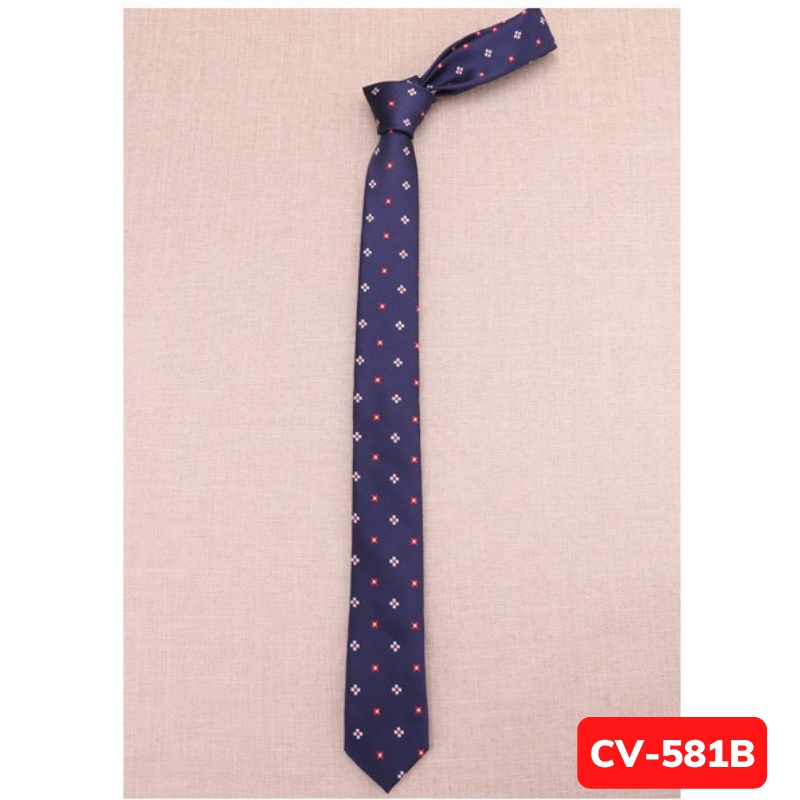 Cà vạt Nam bản nhỏ 5cm thời trang phong cách Hàn Quốc, Calavat sinh viên, Cavat chú rể, Cravat dự tiệc CV-581