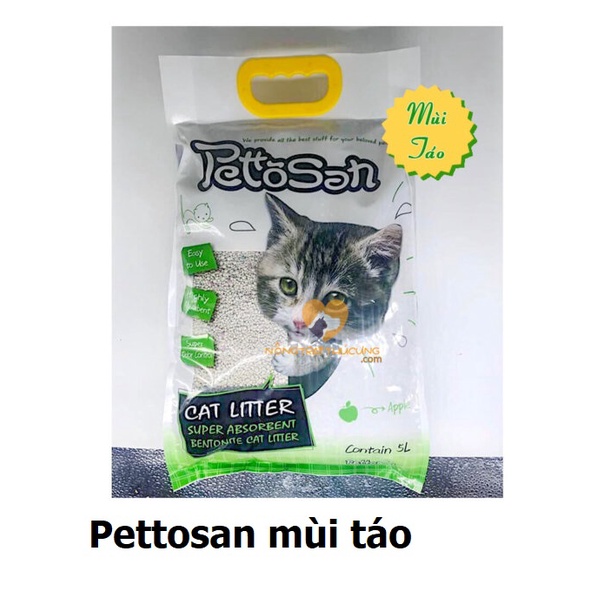 PETTOSAN &amp; VCAT AKI CÁT VỆ SINH CHO MÈO (2 loại) hạt to không bụi vón cục nhanh