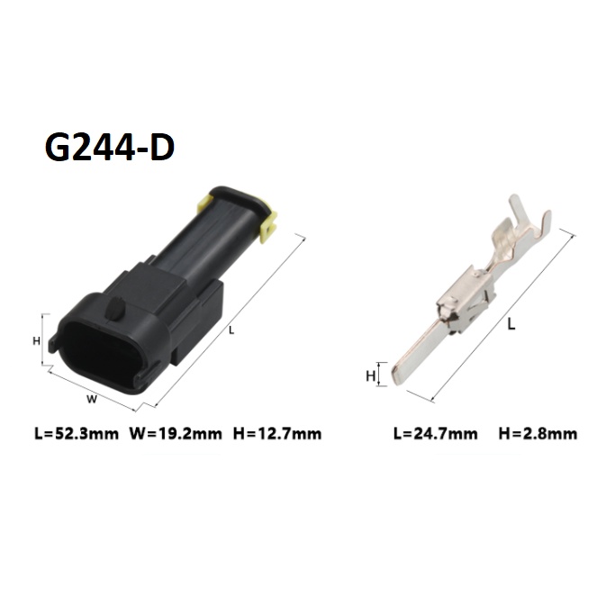 G244-Giắc cắm kim phun Bosch 2 lỗ 3.5 mm