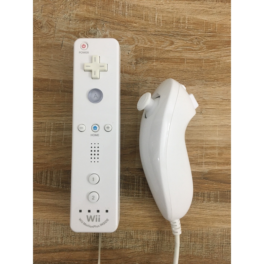 Tay cầm Wii tích hợp Motion Plus và Nunchuck (hàng zin) cho máy chơi game - Wii Remote+