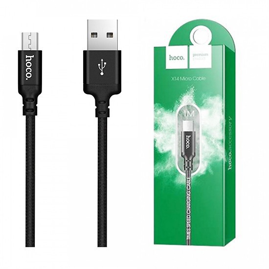 [RẺ - BỀN - ĐẸP - MUA NGAY KẺO LỠ] Dây cáp sạc hoco x14 dây dù cho micro usb dài 1 mét - chống đứt- bền