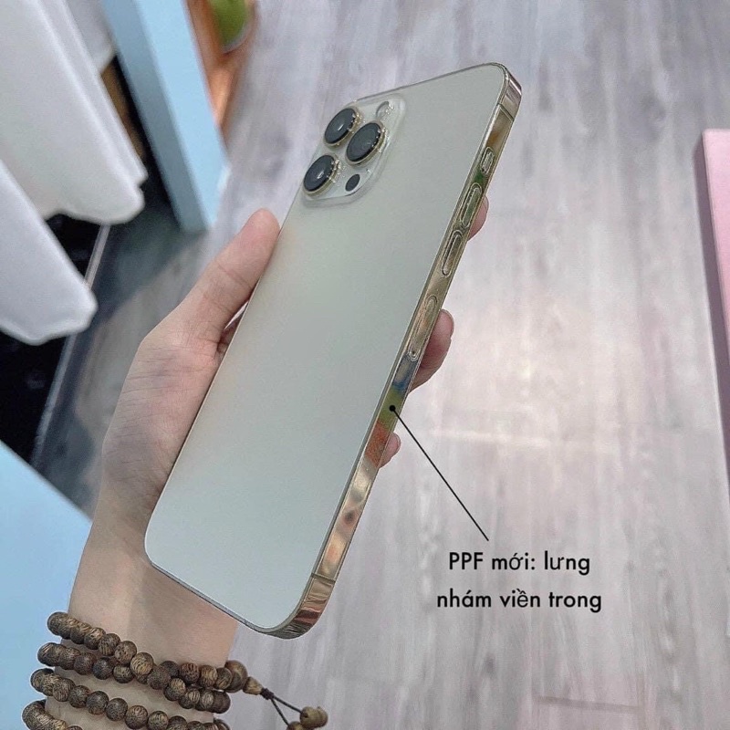 Miếng dán PPF lưng nhám viền bóng chống va đập dành cho iPhone x đến 14pro max