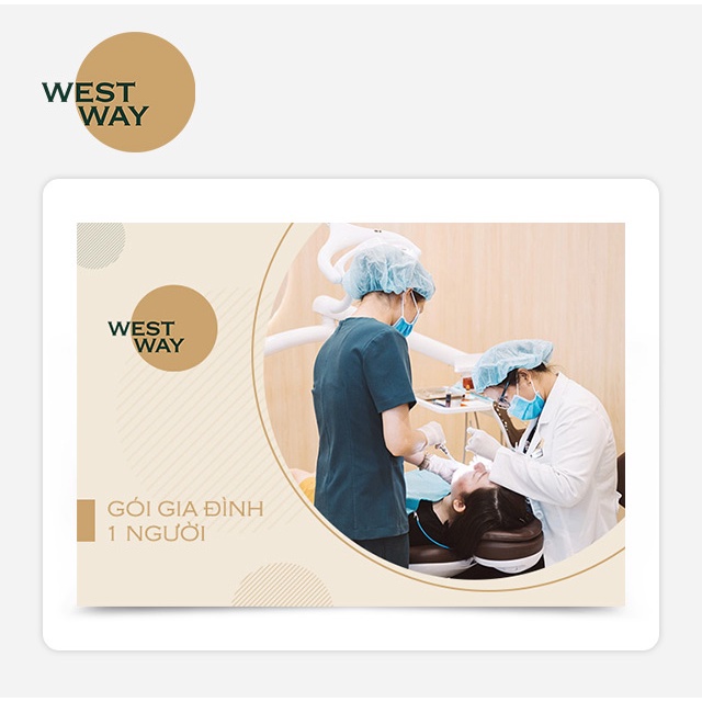 Hồ Chí Minh [Evoucher] Gói khám răng gia đình dành cho 1 người tại Westway Dental