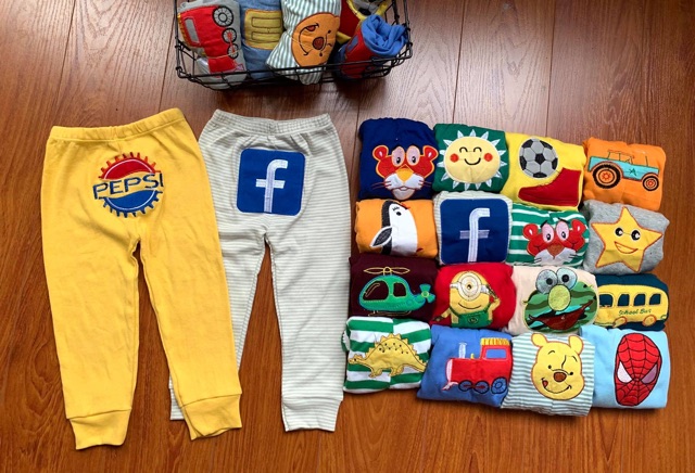 Combo 10 quần dài borip mông thú đẹp cho bé trai bé gái