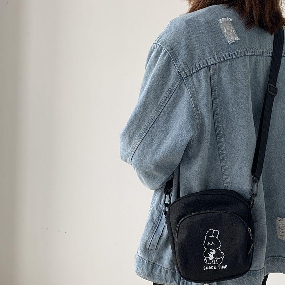 Túi Đeo Chéo Canvas Màu Sắc Xinh Xắn Cho Nữ
