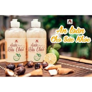 [Xả hàng]Nước Rửa Chén Bát Hữu Cơ Organic Không Hoá Chất Bảo Vệ Da Tay [An Toàn Cho Bé] Từ Bồ Hòn Tự Nhiên Không Hại Da