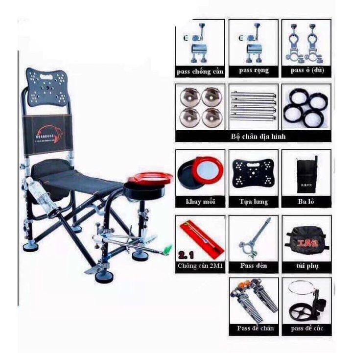 ghế địa hình full phụ kiện Cao cấp