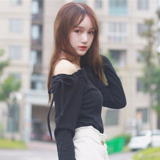 Áo hàn Quốc trể vai len