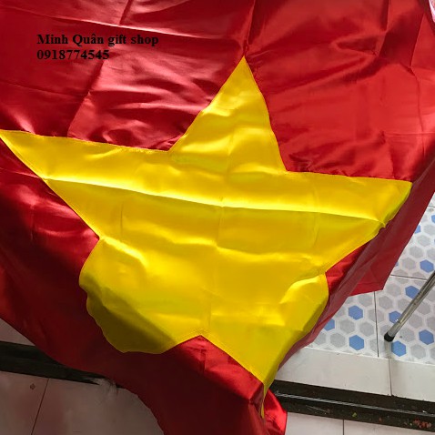 Lá cờ Tổ Quốc, cờ Đảng size 1 x 1,4m - vải phi bóng