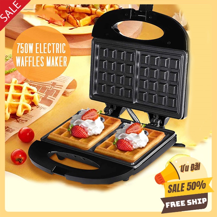 Máy nướng bánh, làm bánh Waffle HAEGER - máy làm bánh mỳ