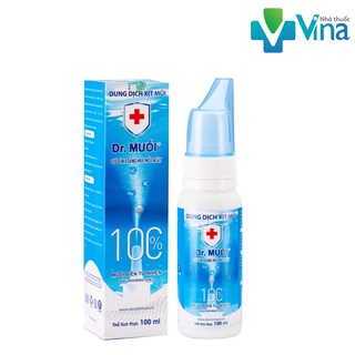 [ Q.Gò Vấp] Dung dịch Xịt Mũi Dr. Muối, Thông Mũi, Sạch Khoang Mũi (100ml)