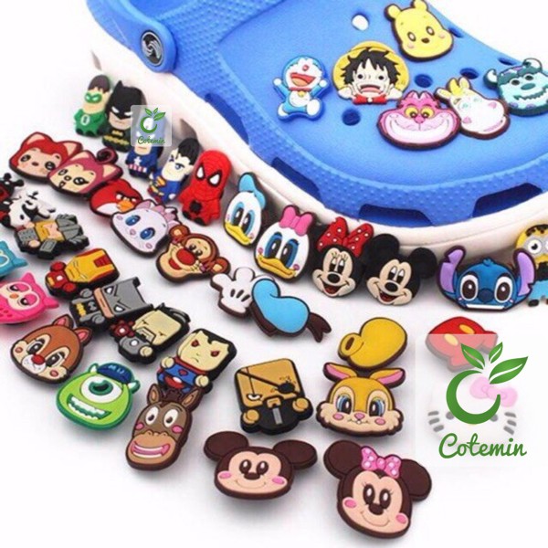 Sticker Nút Cài Dép Jibbitz Charm Gắn Dép Sục Crocs Cá Sấu Duet Sport Crocband Bayaband | BigBuy360 - bigbuy360.vn