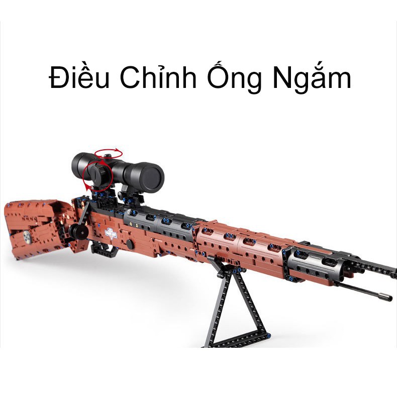 Đồ chơi xếp hình đồ chơi Lắp Ráp Kiểu LEGO Mô Hình PUBG Súng K98 CaDA C61010 653 Mảnh Ghép