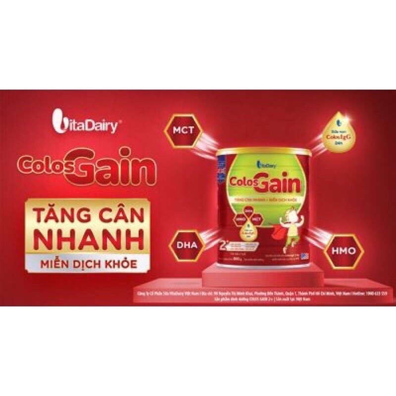 Sữa ColosGain 1+ lon 800g