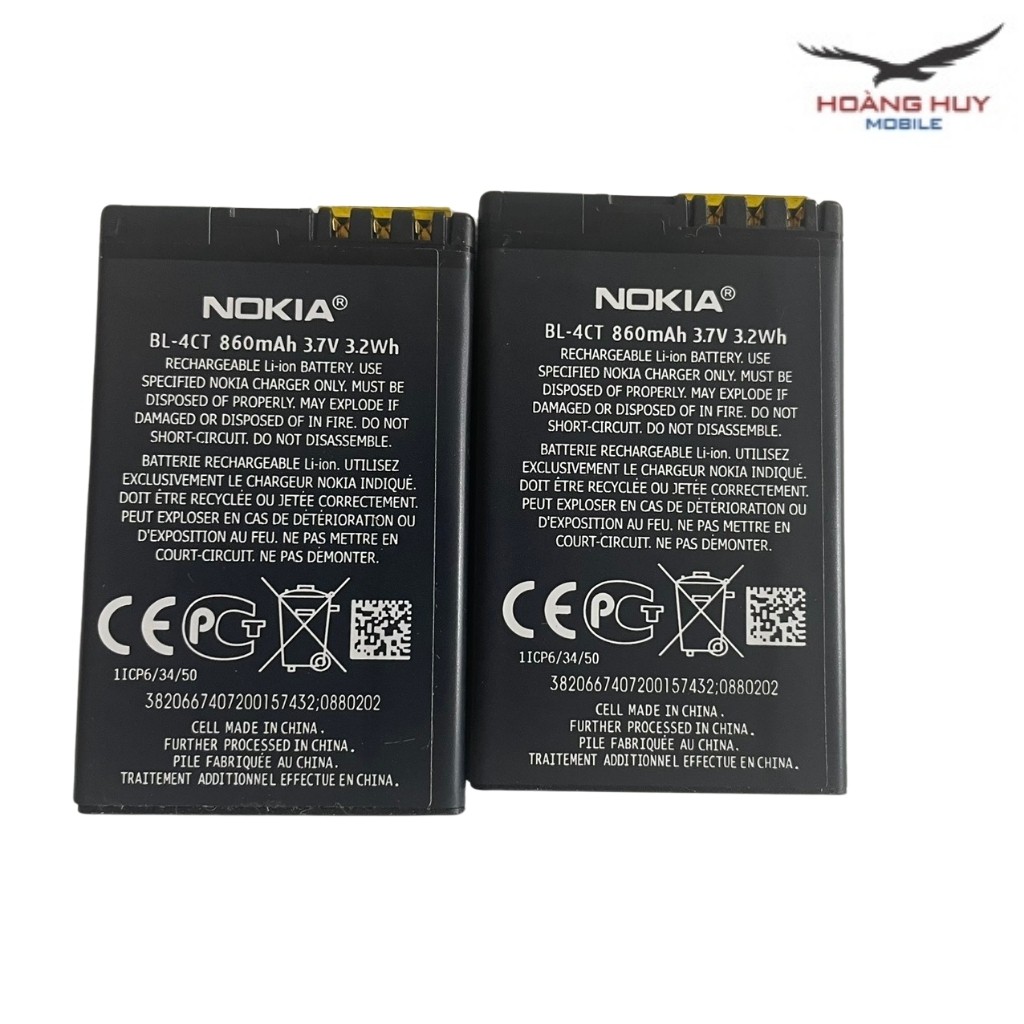 Pin Nokia BL-4CT Dung Lượng 860mAh BL-4CT Dùng Cho Máy 5310 / 7210s / 6700s / 7230 / 5630 Bảo Hành 6 Tháng 1 Đổi 1