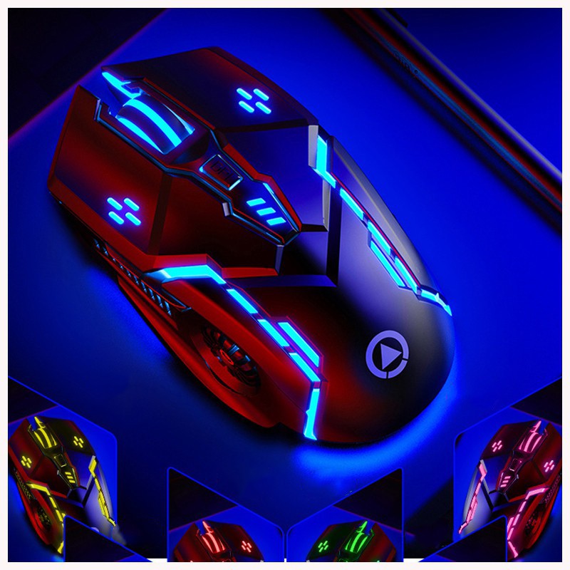 🎮[Rẻ vô địch] 🌞Chuột máy tính G5 🌝LED 7 màu cực đẹp, 🎮DPI khủng 3200, Phù hợp để làm việc và chơi game