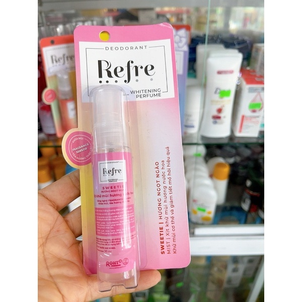 XỊT KHỬ MÙI REFRE 30ml(mẫu mới)