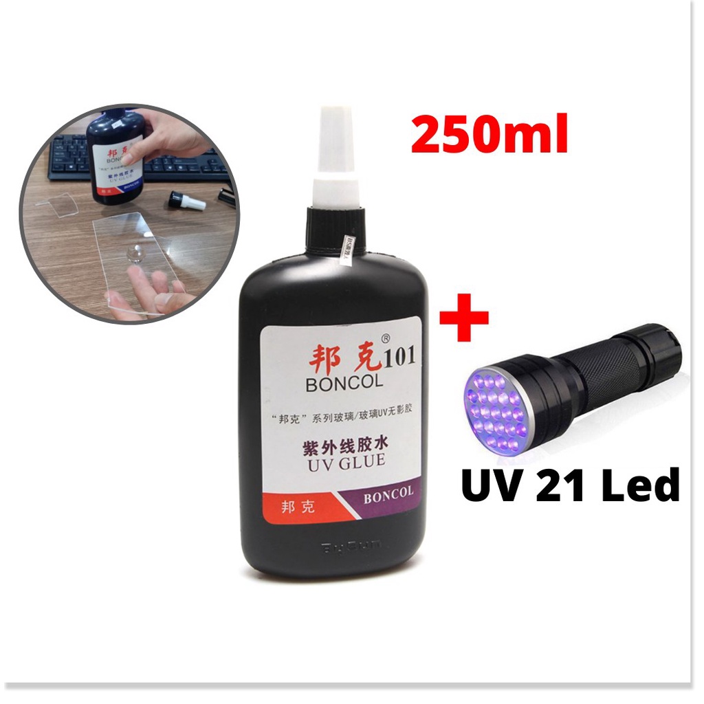 [HCM] Keo Uv Trong Suốt Dán Kính, Dán Mica Inox Keo Nhanh Khô Boncol 101 .Uy Tín - Chất Lượng - Giá Hủy Diệt