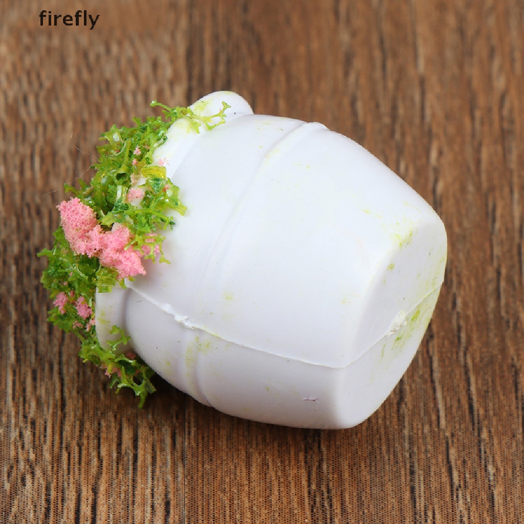 Bộ 2 Mô Hình Chậu Cây bonsai mini Tỉ Lệ 1: 12 Trang Trí Nhà Búp Bê