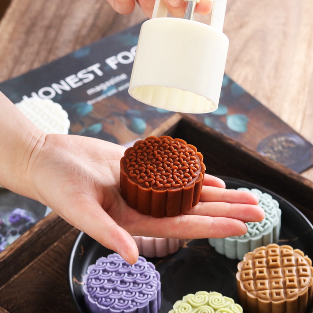 Khuôn Làm Bánh Trung Thu 50g Nhiều Màu Sắc