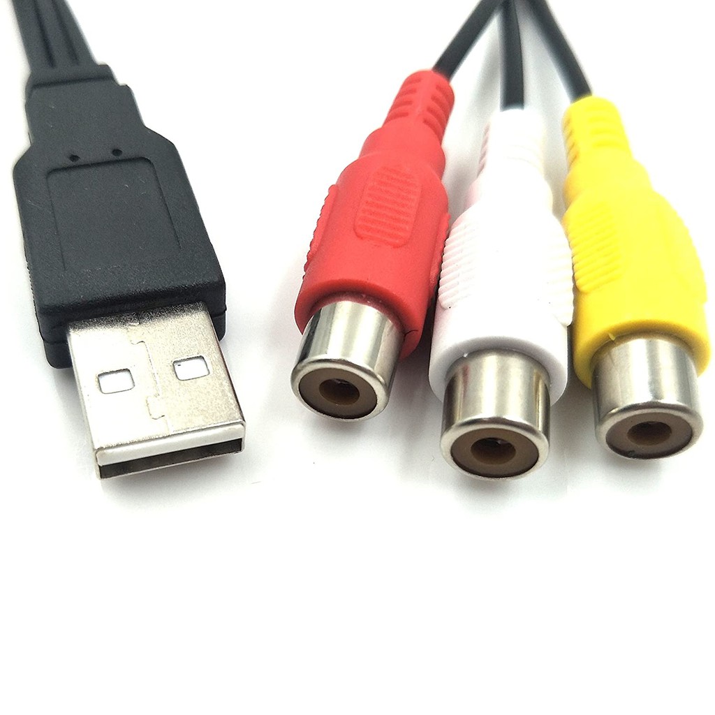 Cáp chuyển đổi USB sang 3-RCA AV - Cáp chuyển đổi tín hiệu cổng Usb sang AV | WebRaoVat - webraovat.net.vn