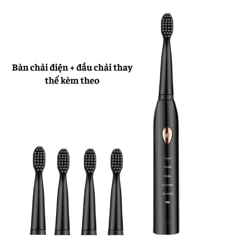 Bàn chải điện đánh răng tự động 5 chế độ bản cao cấp