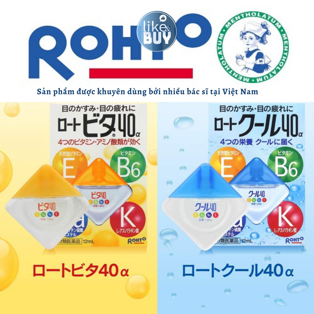 ROHTO NHẬT- nước nhỏ mắt Nhật Bản hỗ trợ mắt mỏi, chống cận, hàng nội địa LikeandBuy | BigBuy360 - bigbuy360.vn