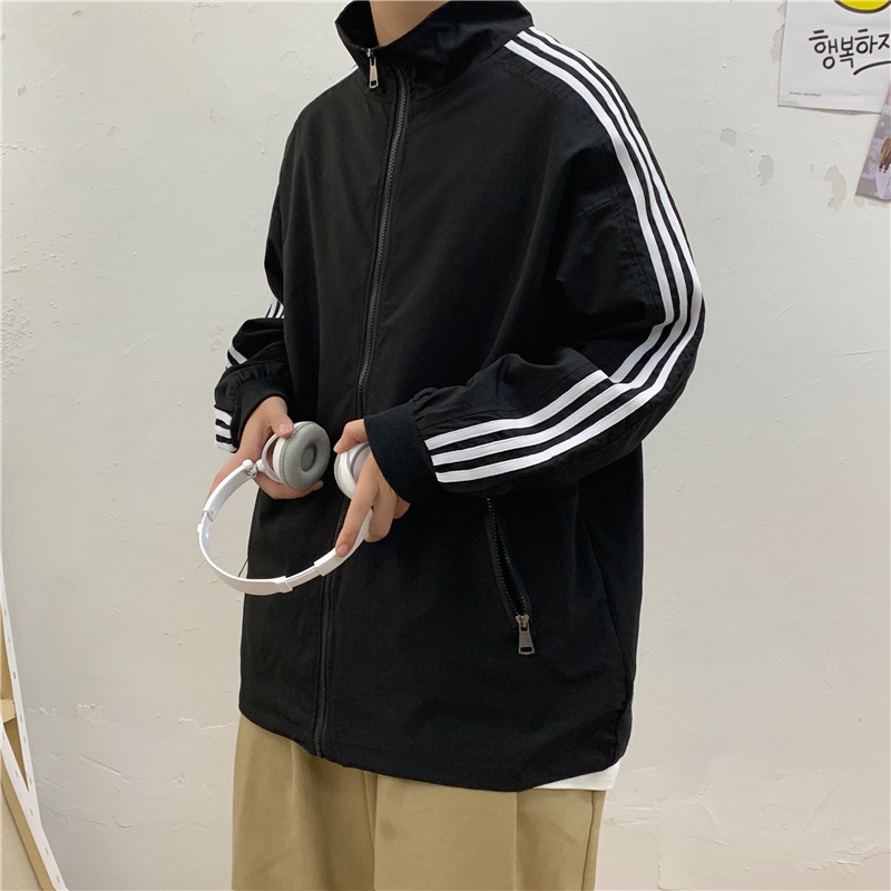 Áo Khoác Bóng Chày Cổ Đứng Phong Cách Hàn Quốc Cho Nam