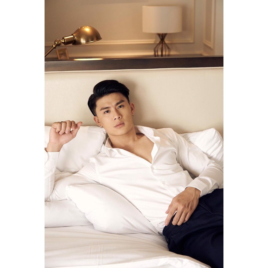 A/G Sơ Mi Nam Cao Cấp Màu Trắng Phom Slimfit Phong Cách Công Sở Lịch Sự Sang Trọng, Chất Liệu Cotton Thoáng Mát | BigBuy360 - bigbuy360.vn