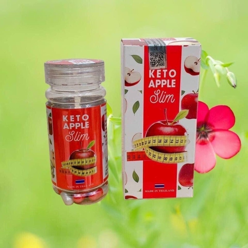 Giảm Cân Keto Apple Slim Táo Thái lan giảm cân nhanh cấp tốc Hộp 30 Viên