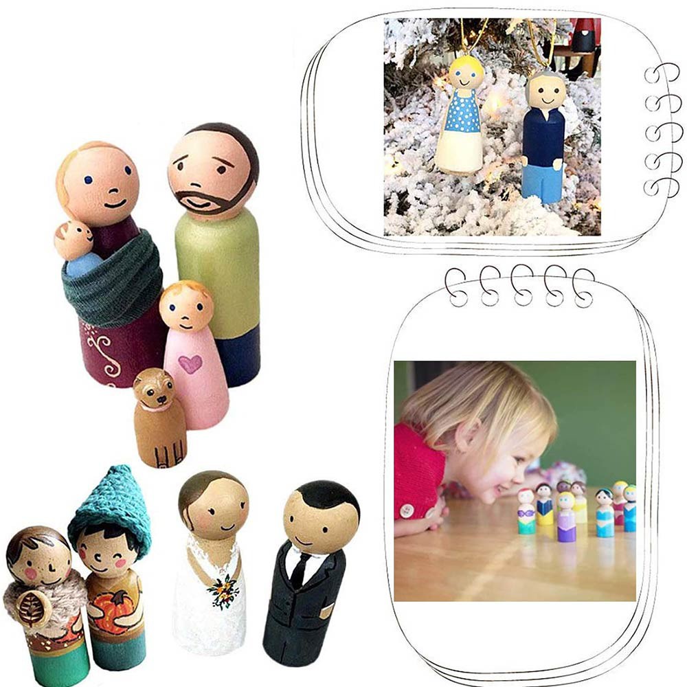 Búp Bê Gỗ Tự Vẽ Đủ Size Set 12 Búp Bê Gỗ Người Gỗ Đồ Chơi Búp Bê Cho Bé