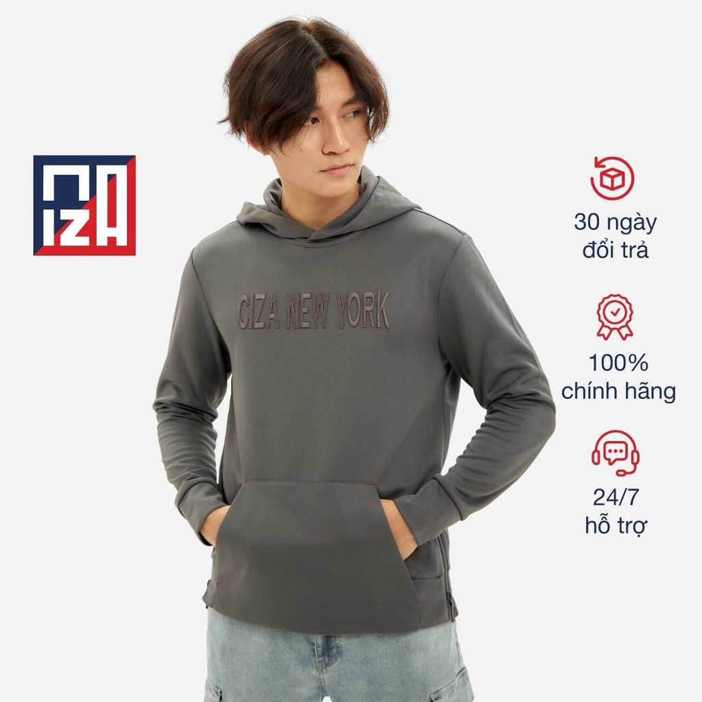 Áo hoodie nam CIZA đẹp co giãn chống nhăn vải dày dặn giữ ấm form rộng size S M L XL ATDR09