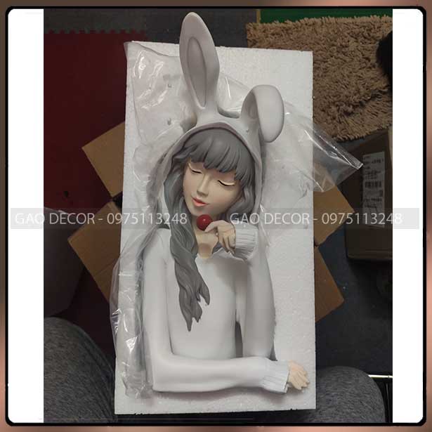 [GẠO DECOR] - Decor Lollipop Girl - Hàng Composite cao cấp