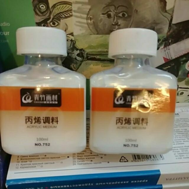 Dung Môi Pha Màu Acrylic Làm Tăng Sáng, Chậm Khô, Bền Màu Lọ 100ml
