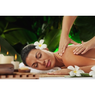 Tranh dán tường VTC Tranh trang trí Spa gội đầu massage UD1269 kim sa nhiều mẫu và kích thước