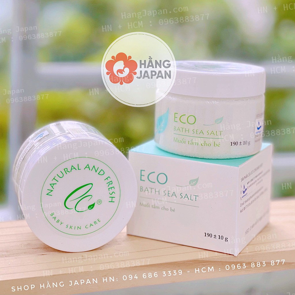 Muối tắm cho bé ECO / ECO GOLD sinh dược 400g dùng để TẮM, GỘI ĐẦU, RỬA MẶT, hàng chính hãng