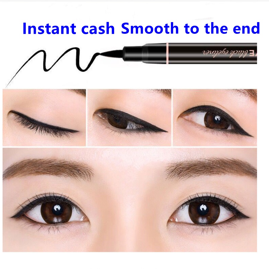 Bút Kẻ Mắt Dạng Lỏng Màu Đen Sắc Tố Cao Chống Nước Lâu Trôi Tự Nhiên